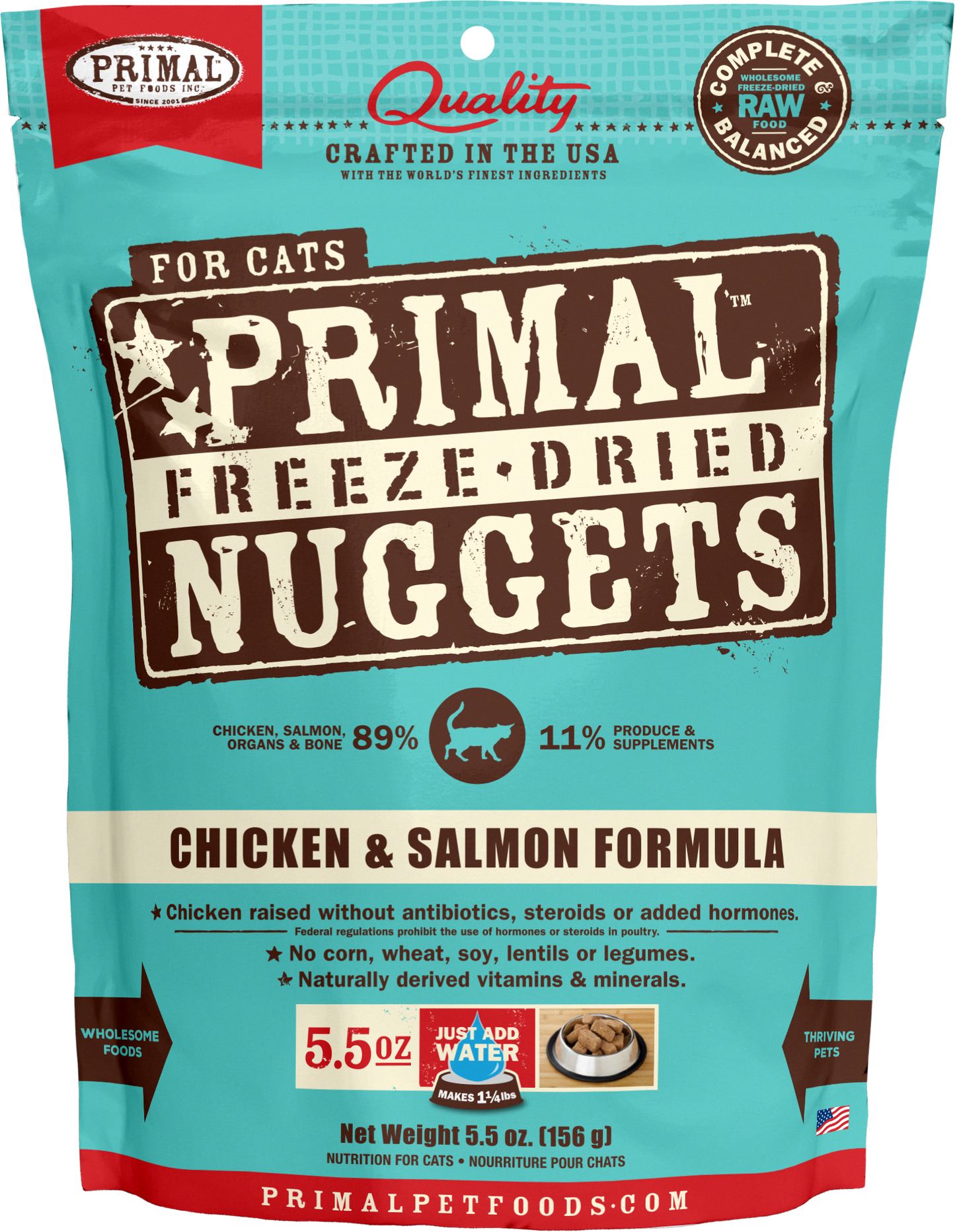 Primal Feline Chicken & Salmon Freeze-Dried Formula
