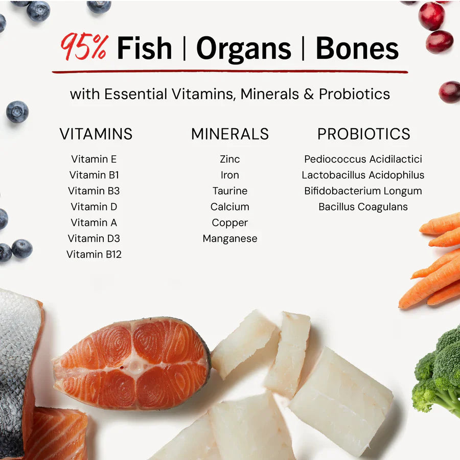 Stella & Chewys Dog Freeze Dried Savory Salmon & Cod Meal Mixers - 8 oz