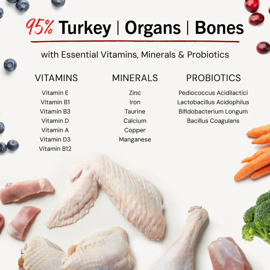 Stella & Chewys Dog Freeze Dried Tantalizing Turkey Meal Mixers - 8 oz