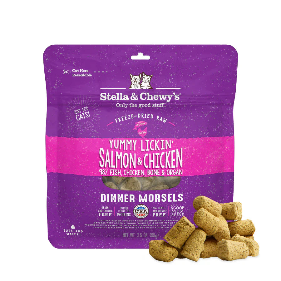 Stella & Chewys Cat FD Yummy Lickin Salmon & Chicken