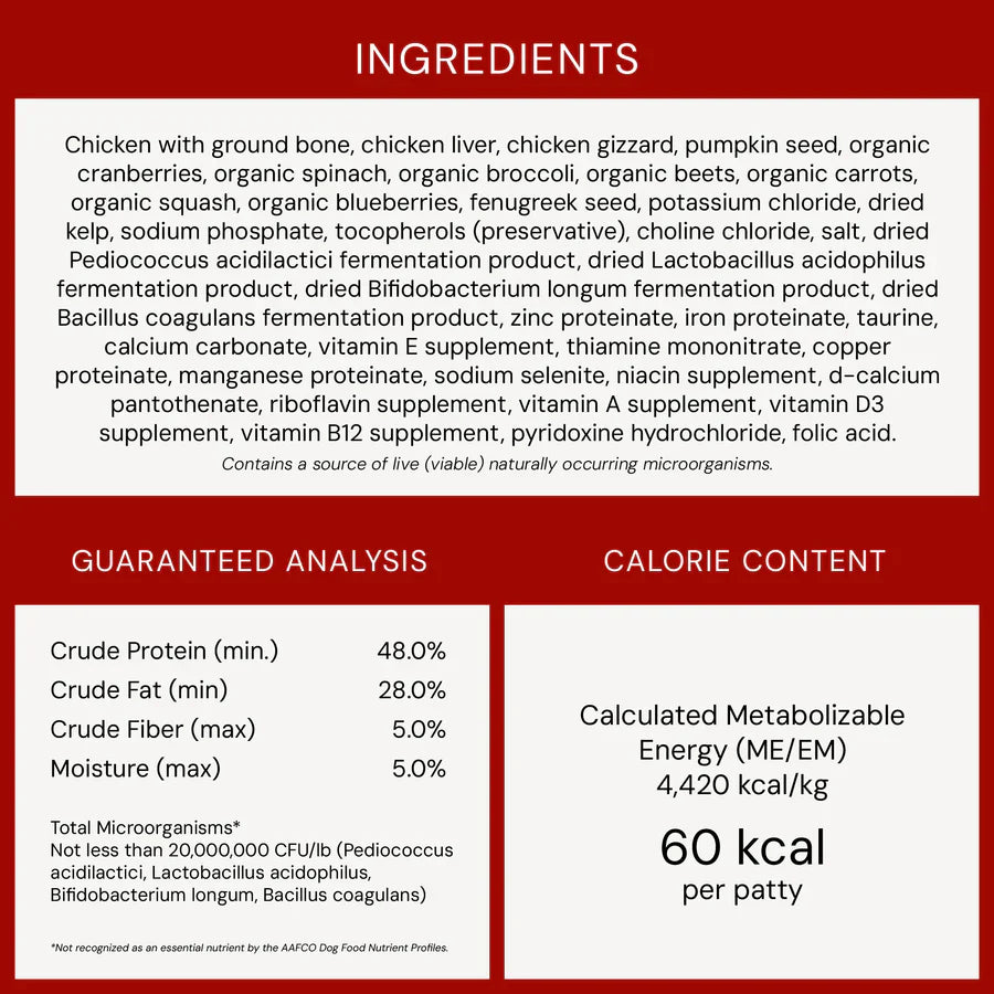 Stella & Chewys Dog FD Chewys Chicken Patties