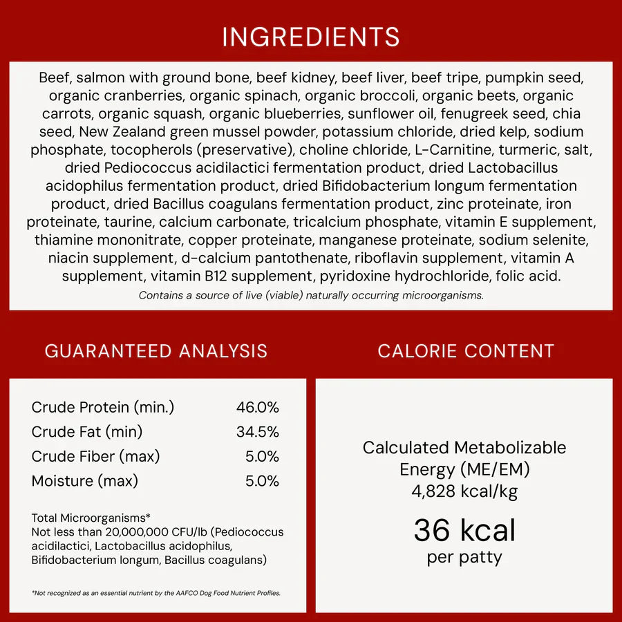 Stella & Chewys Dog FD Perfectly Puppy Beef & Salmon Patties - 14oz