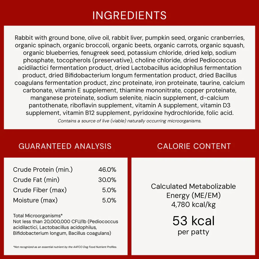 Stella & Chewys Dog FD Absolutely Rabbit Patties