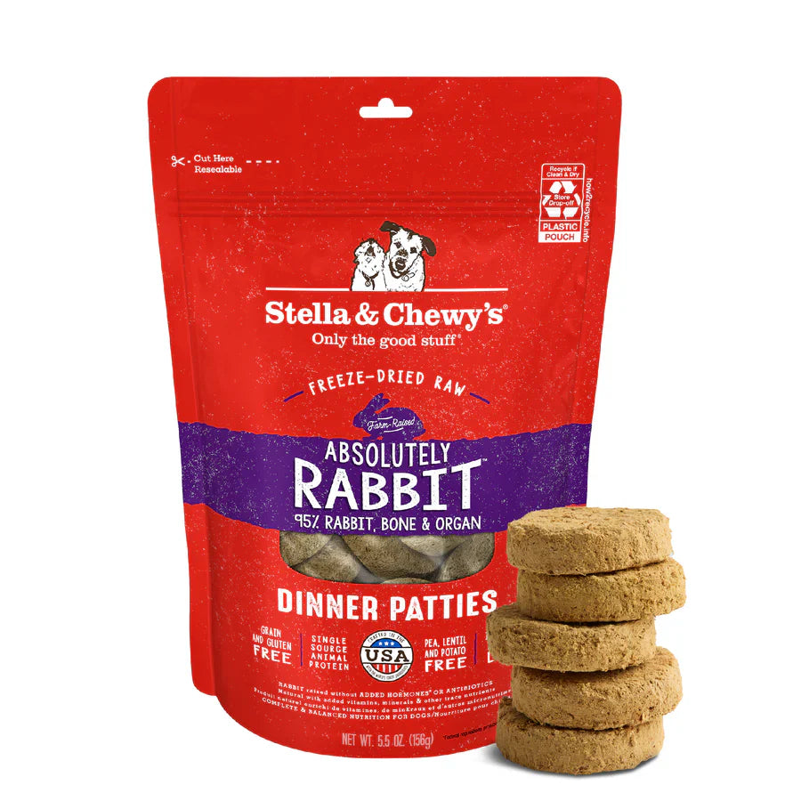 Stella & Chewys Dog FD Absolutely Rabbit Patties