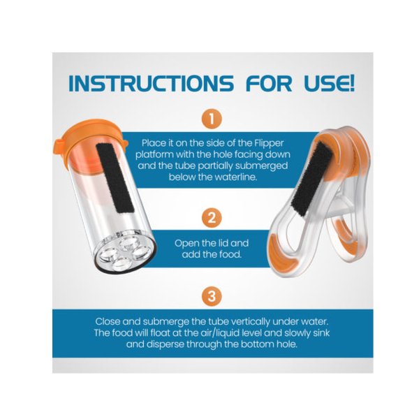 Flipper Feed Aquarium Feeding Kit – Compatible with Flipper Cleaners