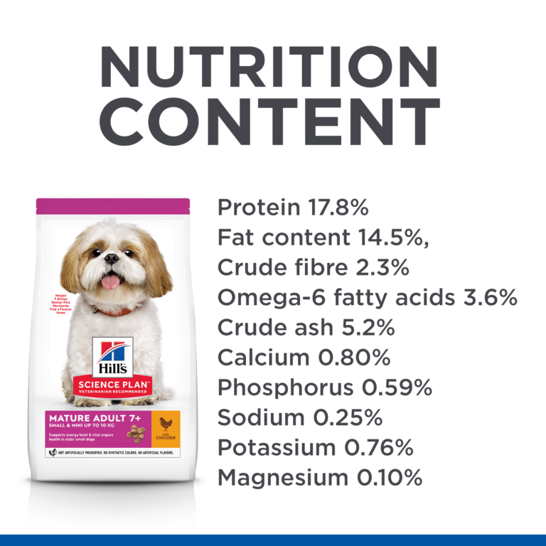 Hills Science Plan Small & Mini Mature Adult 7 + Dog Food with Chicken 3kg