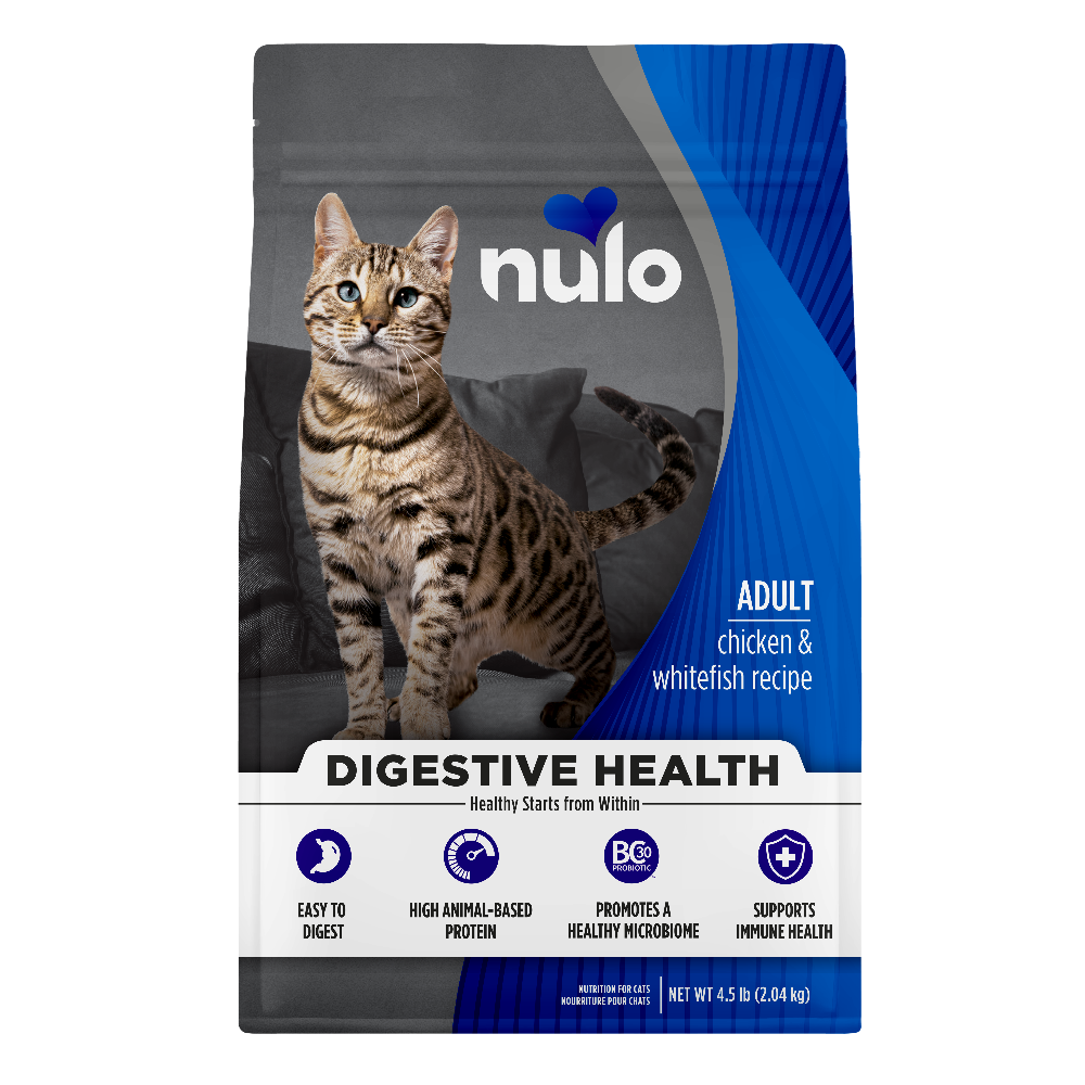 Nulo Digestive Health Adult Cat Chicken & Whitefish 2KG Bag