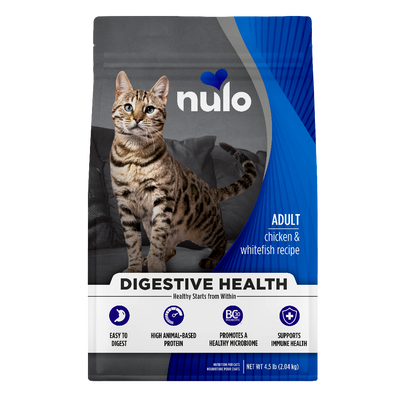 Nulo Digestive Health Adult Cat Chicken & Whitefish 2KG Bag
