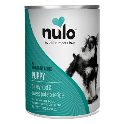 Nulo Puppy Grain-Free Turkey, Cod, & Sweet Potato 369g Can