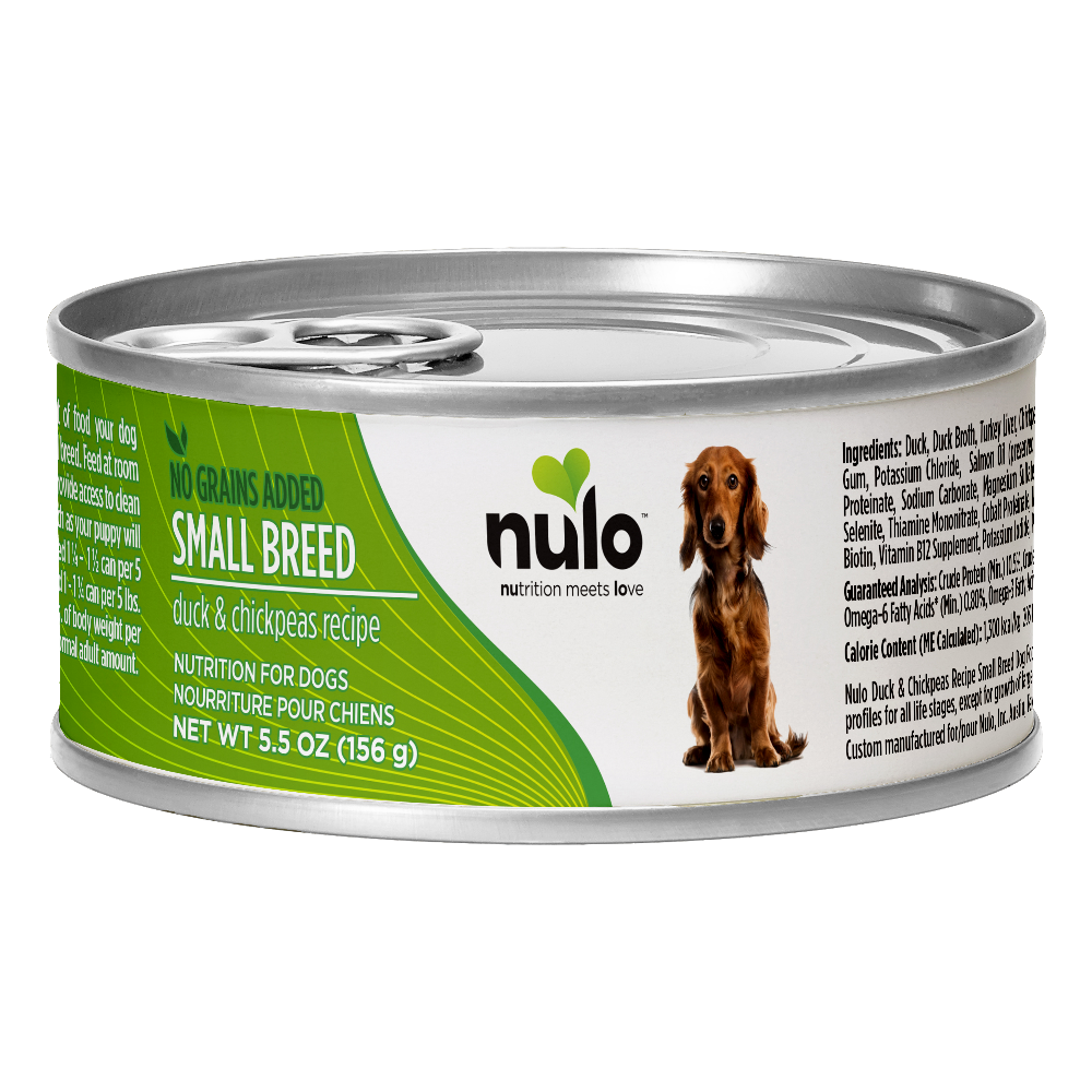 Nulo Small Breed Dog Grain-Free Duck & Chickpeas 156g Can