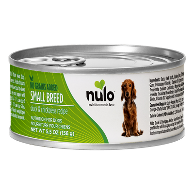 Nulo Small Breed Dog Grain-Free Duck & Chickpeas 156g Can