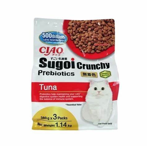 Inaba Ciao Sugoi Crunchy Plus Tuna Flavor Prebiotics - 3PCS/PK - 1.14 kg