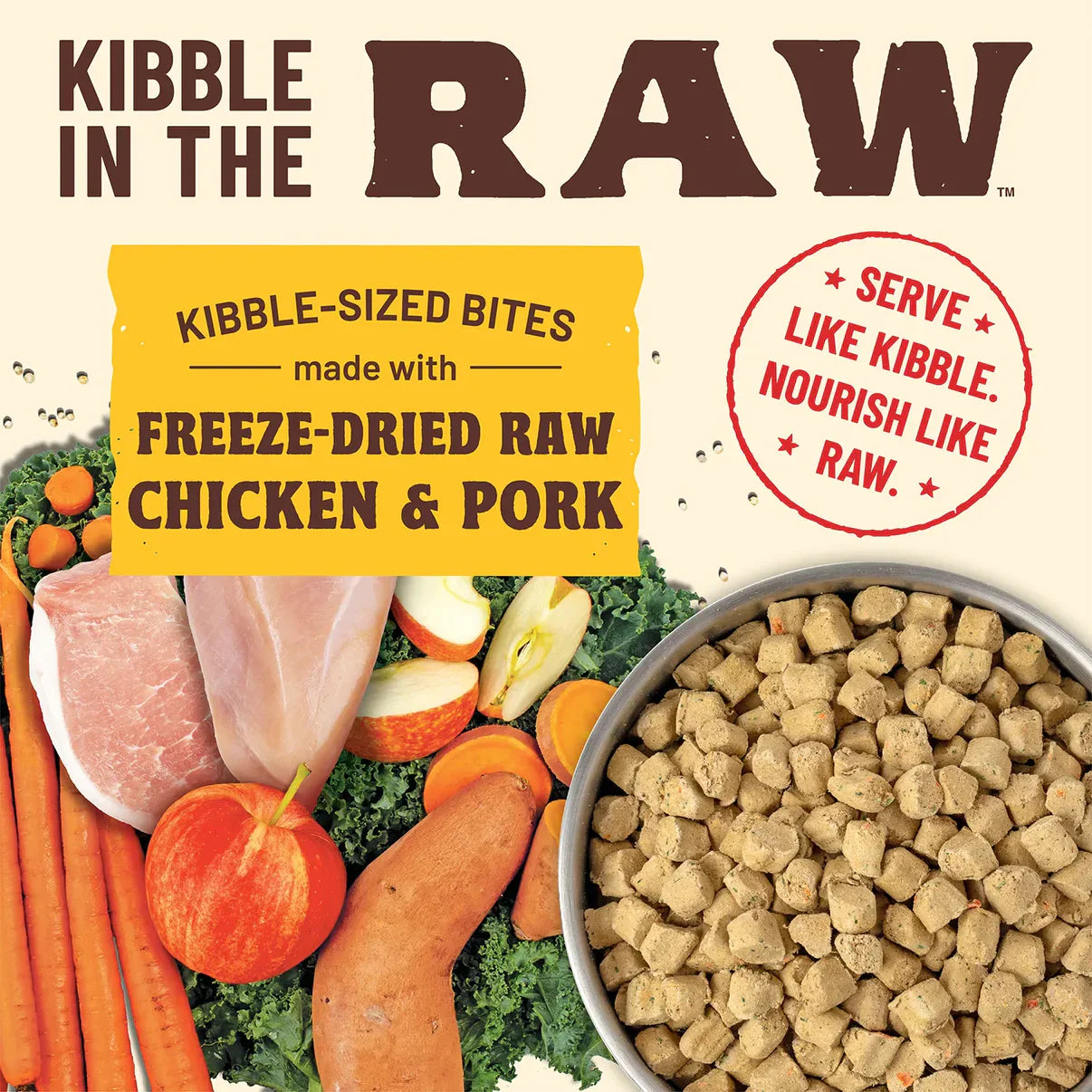 Primal Puppy Chicken Kibble in the Raw