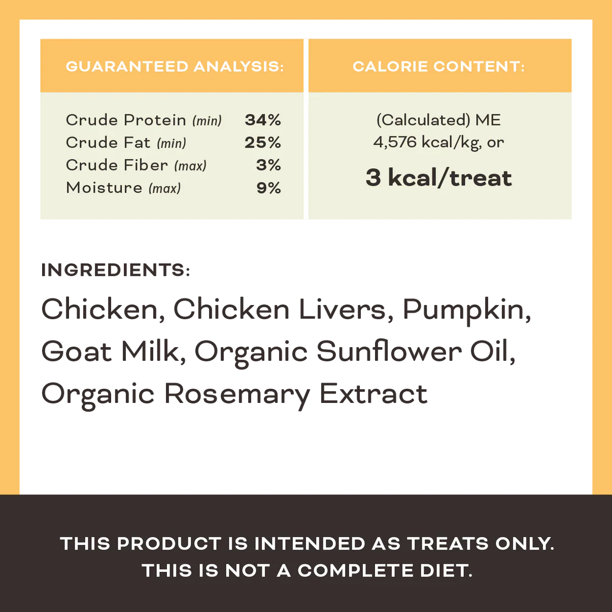 Primal Pumpkin For My Pumpkin Chicken & Pumpkin with Goat Milk Freeze-Dried Dog Treat 2oz
