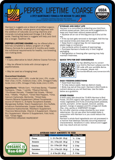 Harissons Pepper Lifetime Course - 1lb