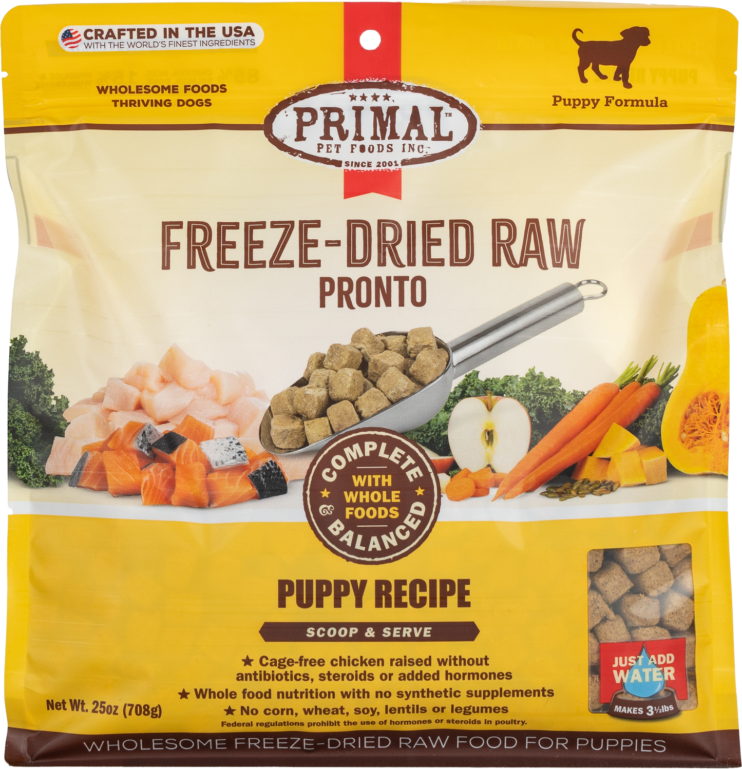 Primal Canine Chicken-Salmon Puppy Pronto Dog Food