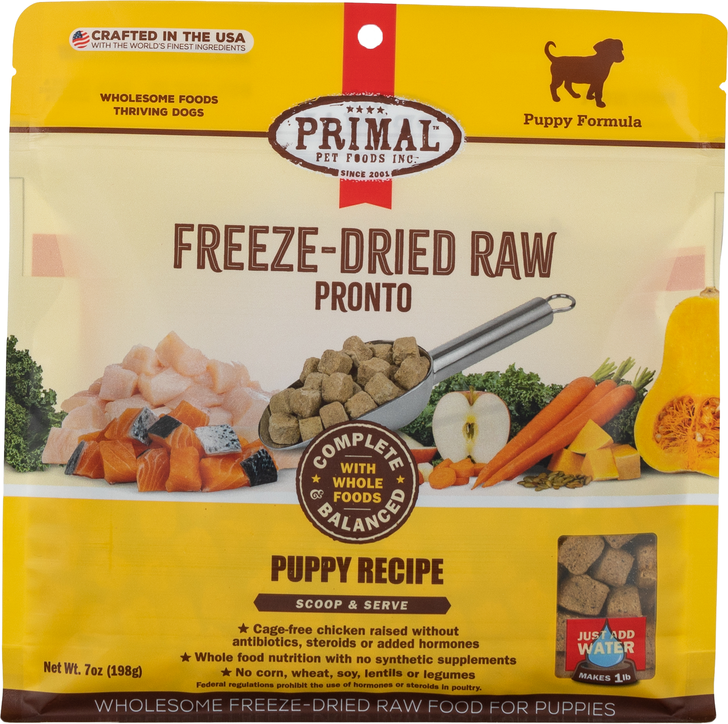 Primal Canine Chicken-Salmon Puppy Pronto Dog Food