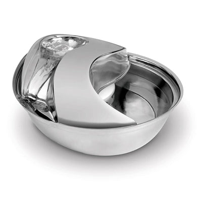 Pioneer Pets Raindrop Durable Pet Fountain 60oz (Stainless Steel) 