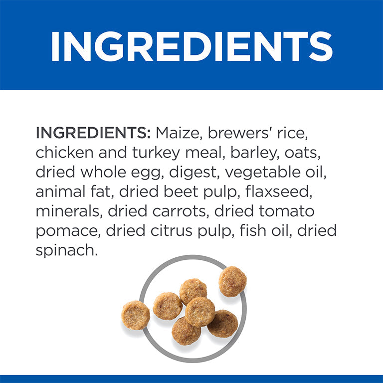 Hills Science Plan Senior Vitality Small & Mini Mature Adult 7+ Dog Food with Chicken & Rice 1.5kg