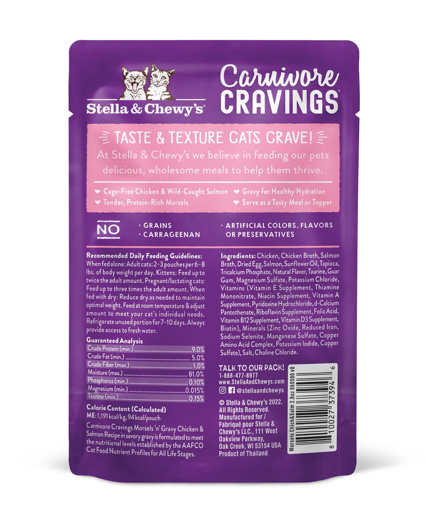 Stella & Chewys Carnivore Cravings MorselsNGravy - Chicken & Salmon Recipe - 2.8 oz