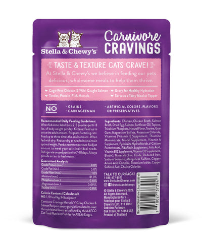 Stella & Chewys Carnivore Cravings MorselsNGravy - Chicken & Salmon Recipe - 2.8 oz