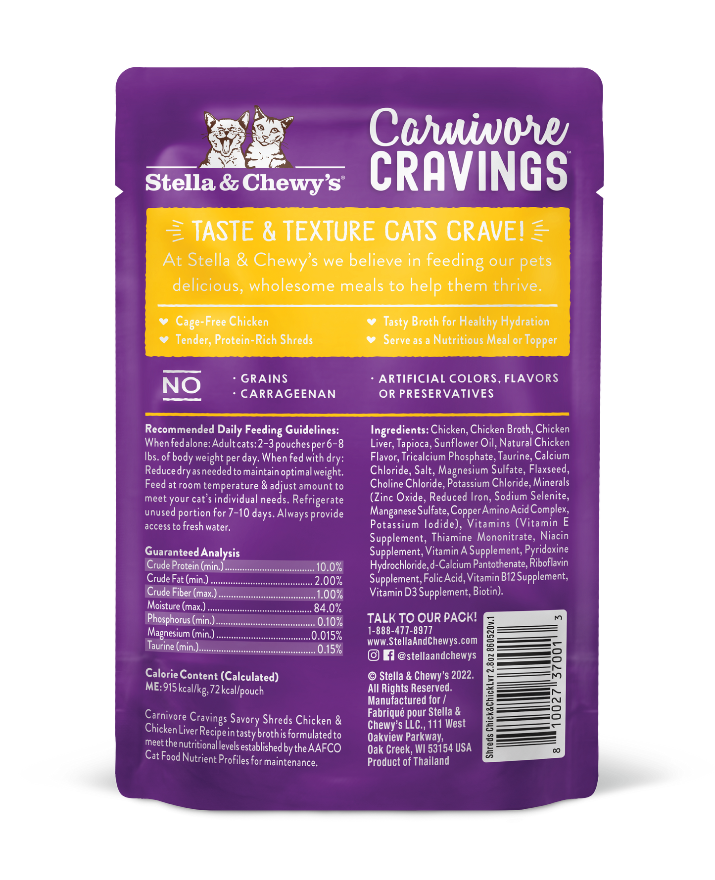 Stella & Chewys Carnivore Cravings Chicken & Chicken Liver Recipe - 2.8 Oz