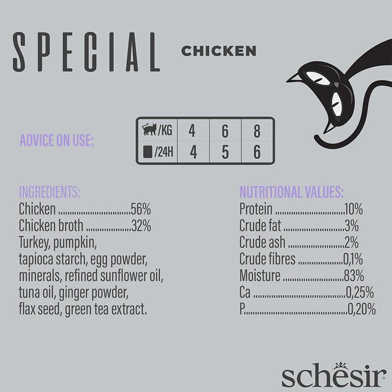 Schesir Special Mousse (Light) For Cat - Chicken 70g