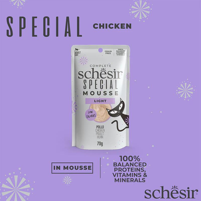 Schesir Special Mousse (Light) For Cat - Chicken 70g