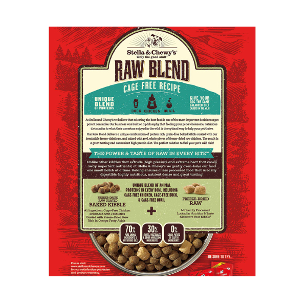 Stella & Chewys Dog Kibble Raw Blend Cage Free