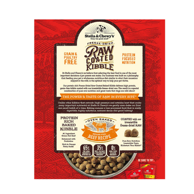 Stella & Chewys Raw Coated Beef Recipe - 1.6Kg