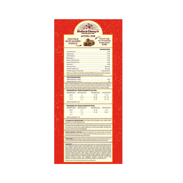 Stella & Chewys Raw Coated Wholesome Grain Beef Small Breed Recipe