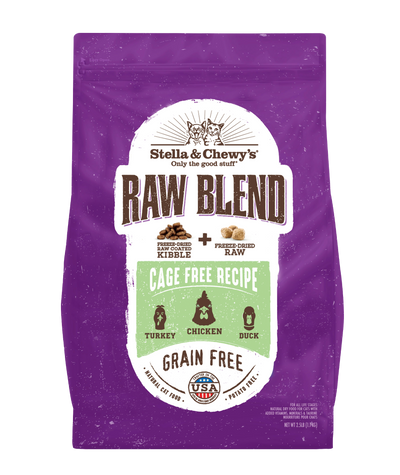 Stella-Chewy’s-Baked-Kibble-for-Cats-Raw-Blend-Cage-Free-Recipe
