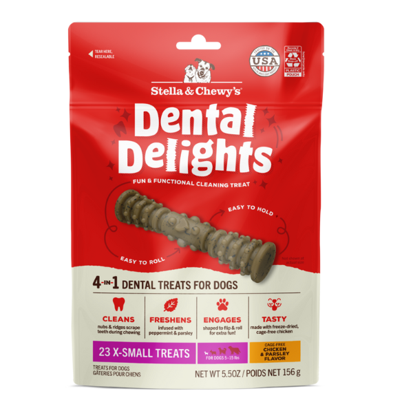 Stella & Chewy? Dog Dental Treats Delights Extra Small 23 ct
