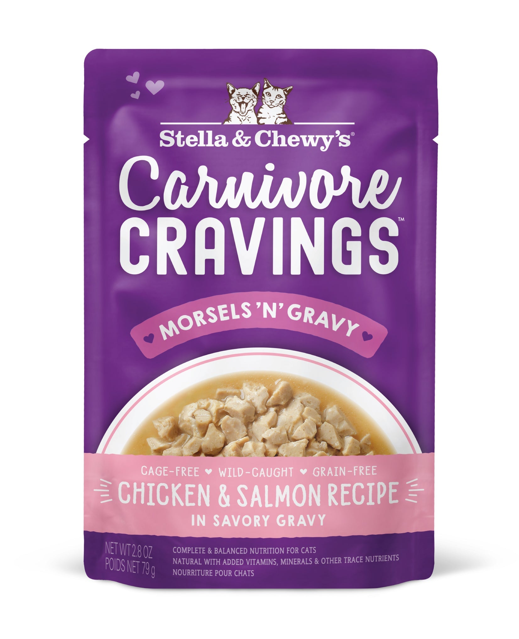 Stella & Chewy's Carnivore Cravings Morsels'N'Gravy - Chicken & Salmon Recipe - 2.8 oz