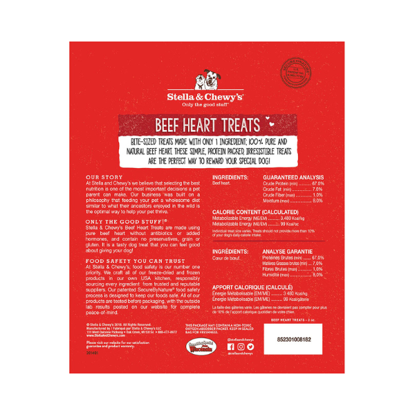 Stella & Chewys Beef Heart Treats - 3 oz