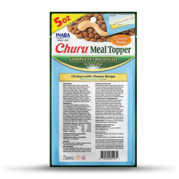 Inaba Dog MEGA Churu Chicken with Cheese Recipe - 3PCS/PK - 144g