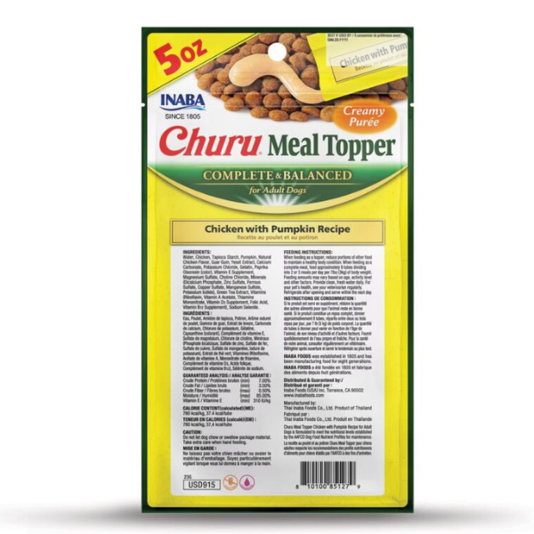 Inaba Dog MEGA Churu Chicken with Pumpkin Recipe - 3PCS/PK - 144g
