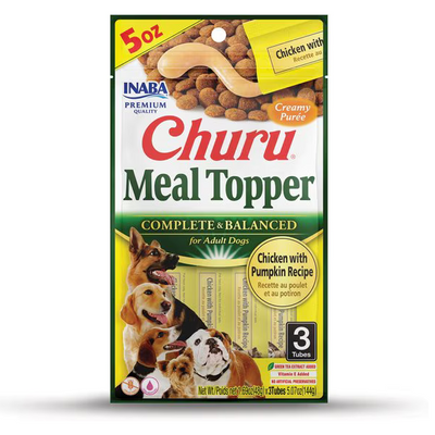 Inaba Dog MEGA Churu Chicken with Pumpkin Recipe - 3PCS/PK - 144g