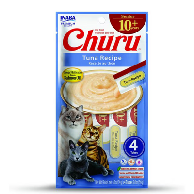 Inaba Churu For Senior Cat Tuna Recipe - 4PCS/PK - 56g