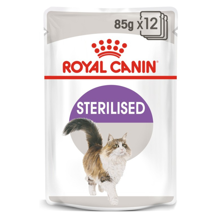 Royal Canin  Feline Health Nutrition Sterilised Jelly (Cat Wet Food - Pouches)