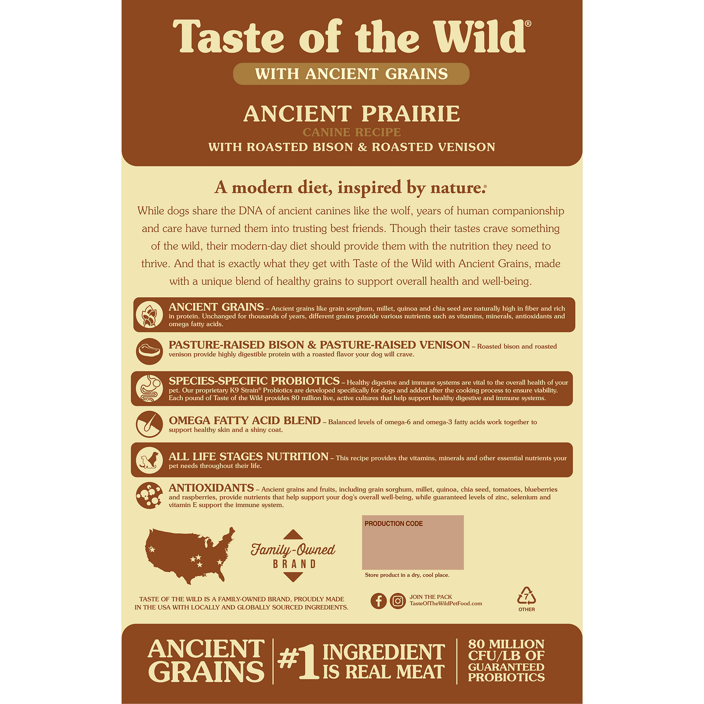 Taste Of Wild Ancient Prairie Canine Recipe - Bison