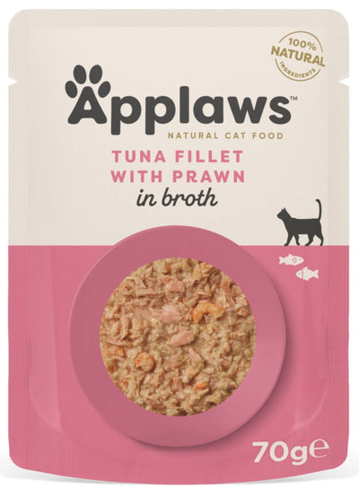 Applaws Tuna & Prawn Adult Wet Cat Food 70g Pouch