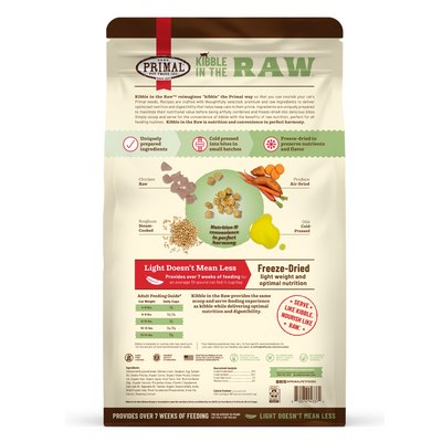 Primal Kibble in the Raw Cat Food – Hypoallergenic Chicken Recipe