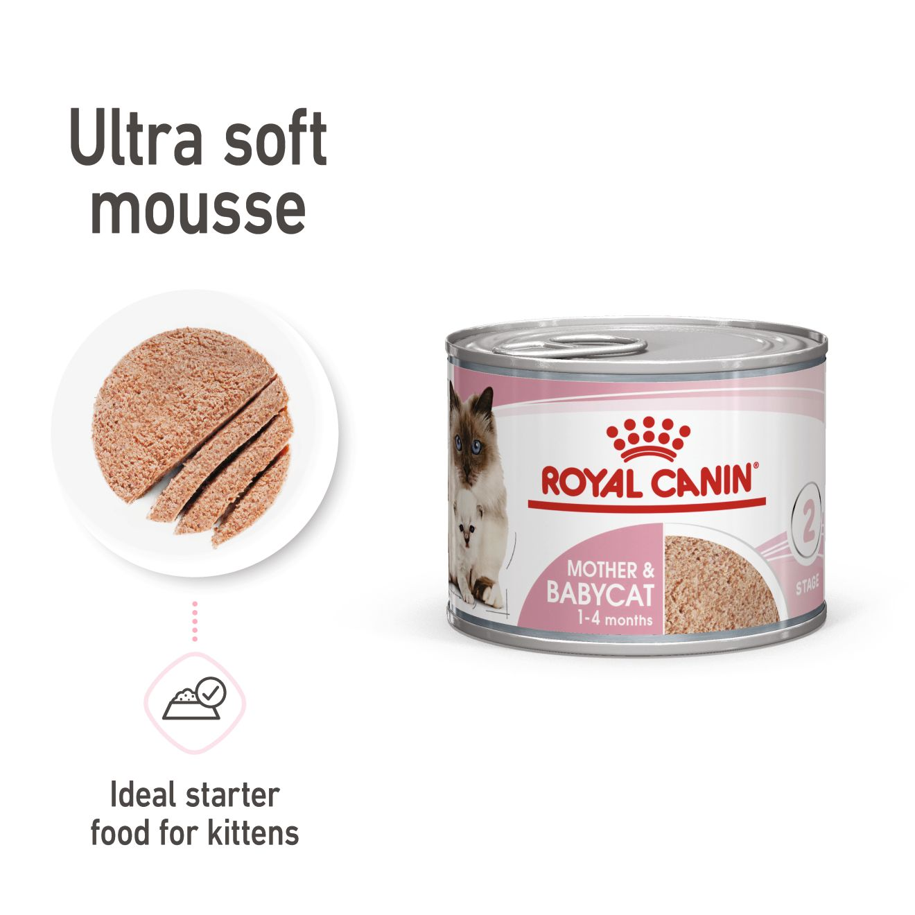 Royal Canin Feline Health Nutrition Mother & Babycat Mousse (Cat Wet Food - Cans)