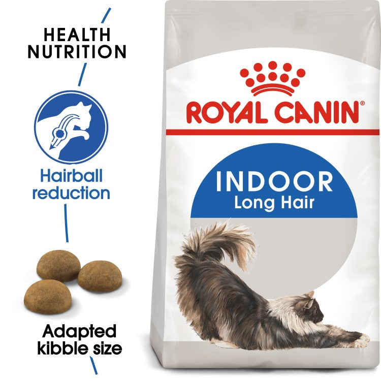 Royal Canin Feline Health Nutrition Indoor Long Hair Cat Dry Food 2 KG