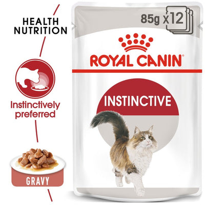 Royal Canin Feline Health Nutrition Instinctive Adult Cats Gravy (Cat Wet Food - Pouches)