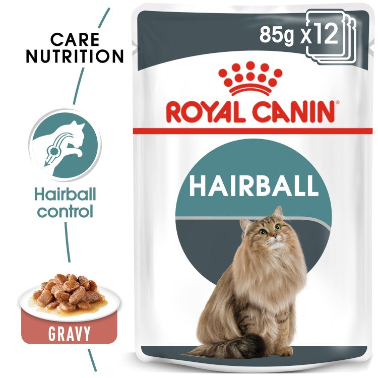 Royal Canin  Feline Care Nutrition Hairball Gravy (Cat Wet Food - Pouches)