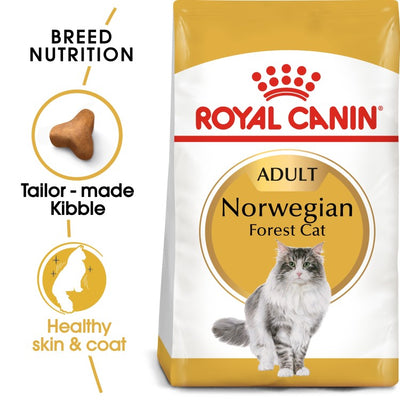 Royal Canin  Feline Breed Nutrition Norwegian Forest Cat Adult Dry Food 2 KG