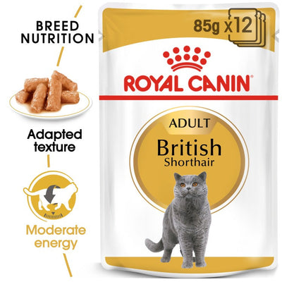 Royal Canin Feline Breed Nutrition British Shorthair (Cat WET FOOD - Pouches)