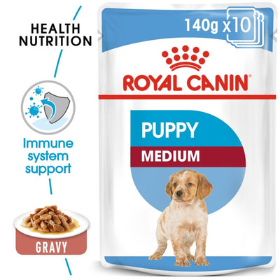 Royal Canin Size Health Nutrition Medium Puppy (Dog Wet Food - Pouches)